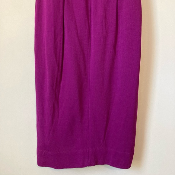 Diane Von Furstenberg Strapless Purple Sheath Dress Dress Red Lace - Picture 6 of 14